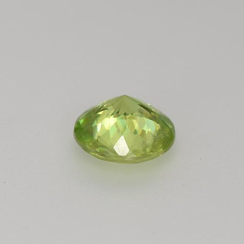 Esfena amarillo natural de 0,72 ct, corte redondo, VS-SI