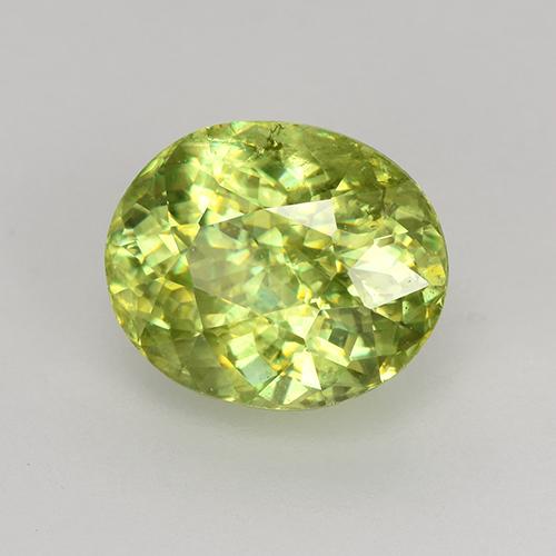 Esfena amarillo natural de 1,68 ct, corte óvalo, VS-SI