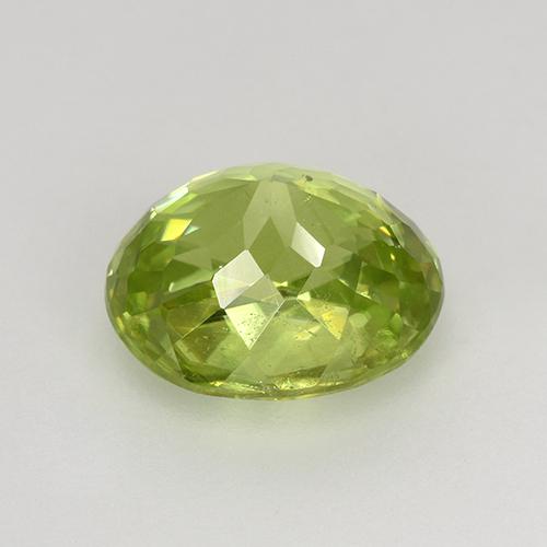 Esfena amarillo natural de 1,68 ct, corte óvalo, VS-SI
