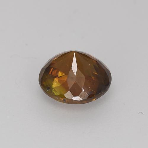 Esfena marrón natural de 1,09 ct, corte redondo, VS-SI