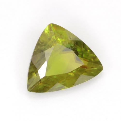 Esfena verde natural de 0,46 ct, trillón, VS-SI