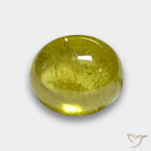 3.77ct Natural Amarillo medio esfena, Ovalada, Translúcido