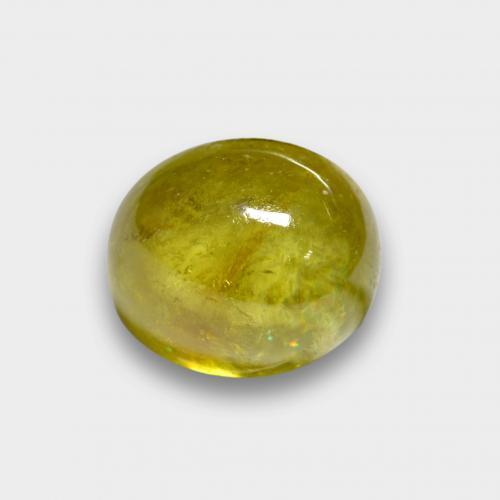Esfena Amarillo piña natural de 2.92 ct, Corte Óvalo, Translúcido