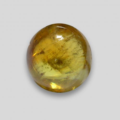 Esfena dorado natural de 2,24 ct, corte óvalo, transparente