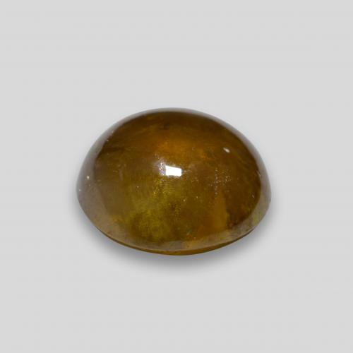 Esfena Marrón dorado natural de 2.78 ct, Corte Óvalo, Transparente