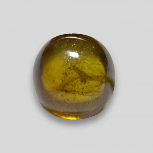 Esfena dorado natural de 2,36 ct, corte redondo, transparente