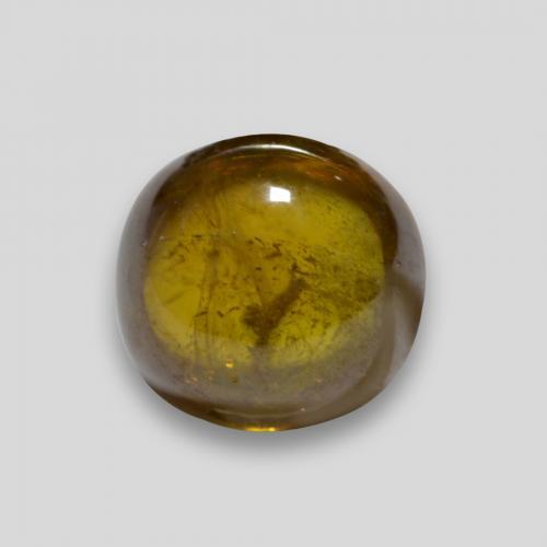 Esfena dorado natural de 2,36 ct, corte redondo, transparente