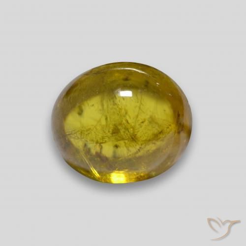 2.63ct Natural Dorado esfena, Ovalada, Transparente