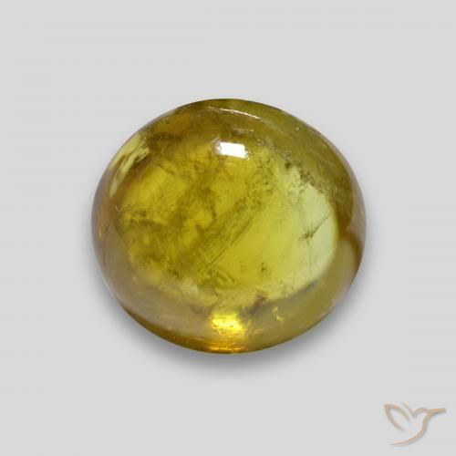 2.67ct Natural Dorado medio esfena, Ovalada, Transparente