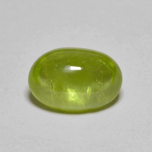 Esfena Verde Oliva natural de 3.00 ct, Corte Óvalo, Translúcido