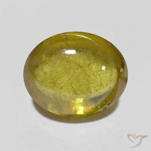 2.90ct Natural Dorado terroso esfena, Ovalada, Translúcido