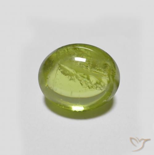 Esfena verde natural de 1,59 ct, corte óvalo, translúcido