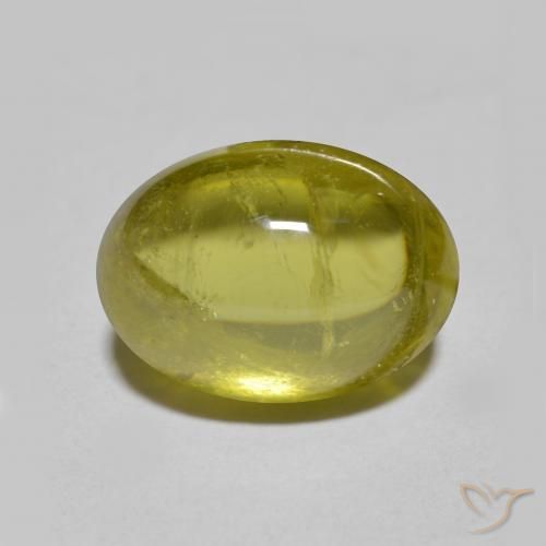 Esfena verde natural de 4,43 ct, corte óvalo, translúcido