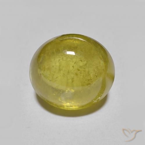 3.18ct Natural Dorado medio esfena, Ovalada, Translúcido