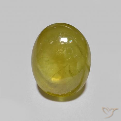 3.00ct Natural Marrón dorado esfena, Ovalada, Translúcido