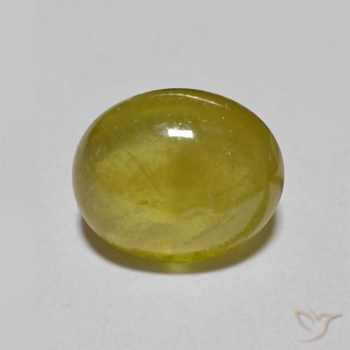 esfena Marrón dorado natural de 3.00 ct, Ovalada, Translúcido