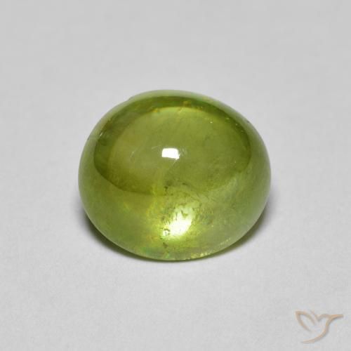 2.04ct Natural Verde Oliva esfena, Ovalada, Transparente