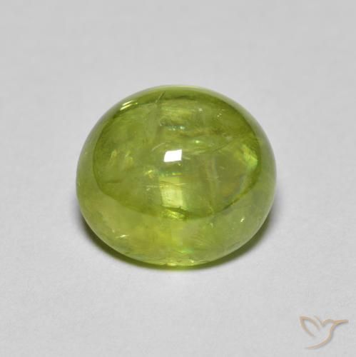 2.31ct Natural Verde Oliva esfena, Ovalada, Transparente