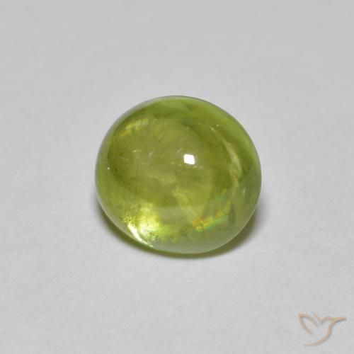 esfena Medium Light Green natural de 1.55 ct, Ovalada, Transparente