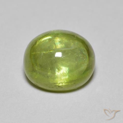 2.51ct Natural Verde Oliva esfena, Ovalada, Transparente
