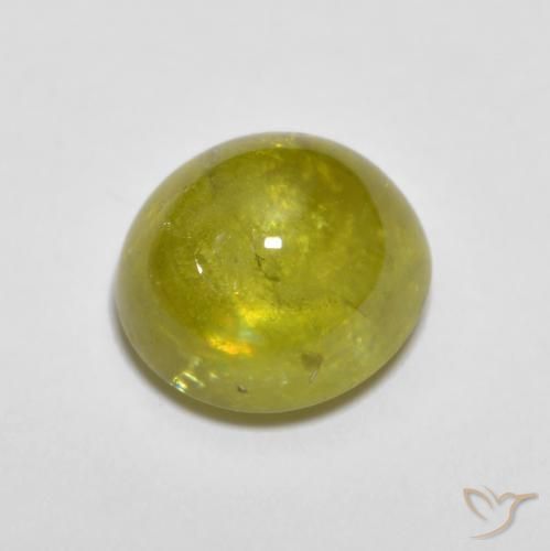2.60ct Natural Amarillo medio esfena, Ovalada, Transparente