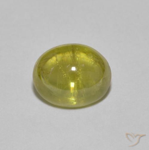 1.92ct Natural Amarillo claro esfena, Ovalada, Transparente