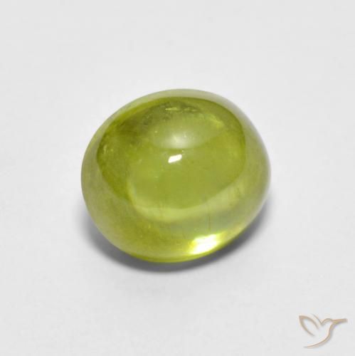 2.14ct Natural Verde Oliva esfena, Ovalada, Transparente