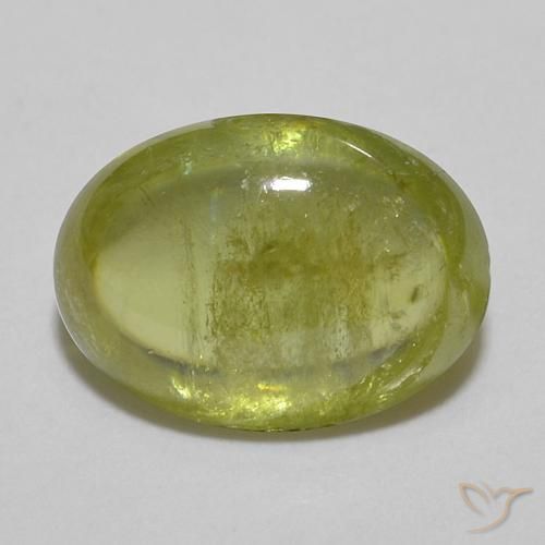 1.82ct Natural Verde claro esfena, Ovalada, Transparente