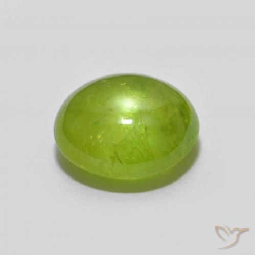 esfena Verde claro natural de 2.53 ct, Ovalada, Transparente