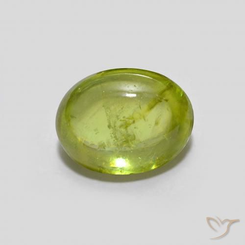 1.76ct Natural Verde Oliva esfena, Ovalada, Transparente