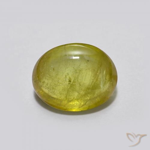 1.94ct Natural Verde cálido esfena, Ovalada, Transparente