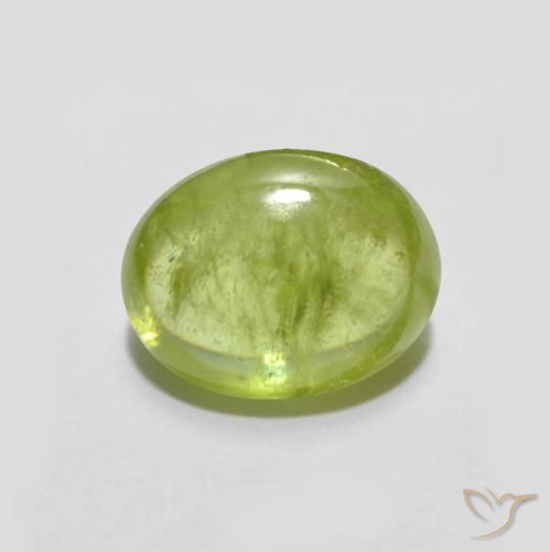 2.50ct Natural Amarillo medio esfena, Ovalada, Transparente