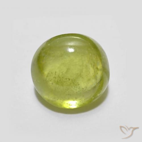 2.14ct Natural Amarillo medio esfena, Ovalada, Transparente