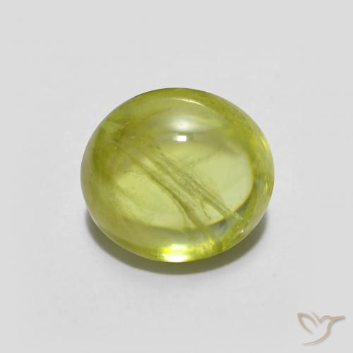 1.78ct Natural Amarillo limón esfena, Ovalada, Transparente