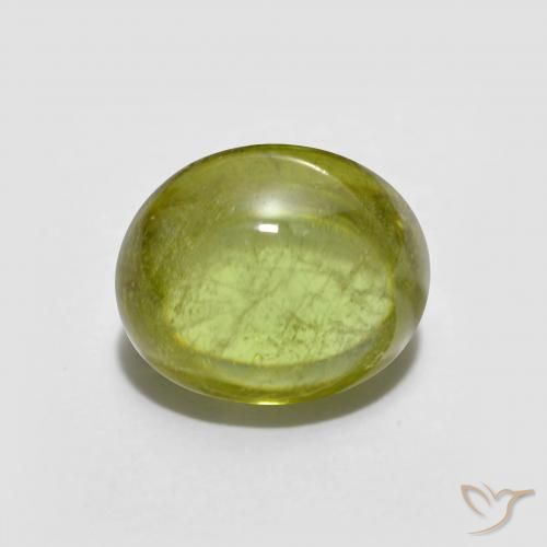 2.60ct Natural Amarillo medio esfena, Ovalada, Transparente