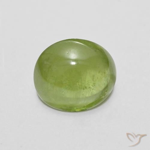 1.66ct Natural Verde medio esfena, Ovalada, Translúcido
