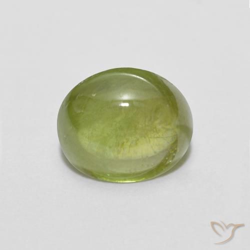 1.77ct Natural Verde Oliva esfena, Ovalada, Translúcido