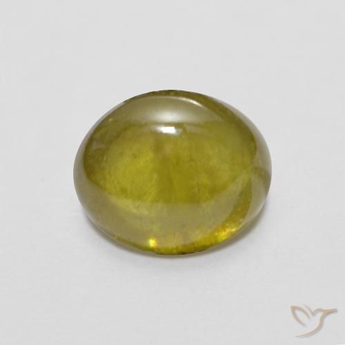 1.72ct Natural Amarillo limón esfena, Ovalada, Translúcido