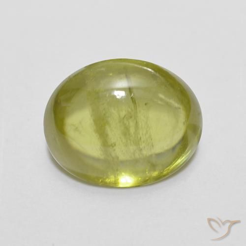 2.40ct Natural Verde claro esfena, Ovalada, Transparente