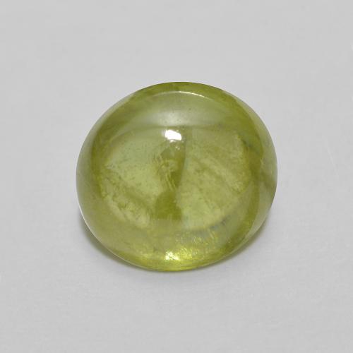 Esfena Verde bosque claro natural de 1.72 ct, Corte Óvalo, Transparente