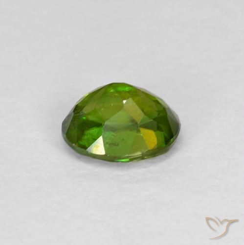 esfena Verde vivo natural de 0.48 ct, Ovalada, VS
