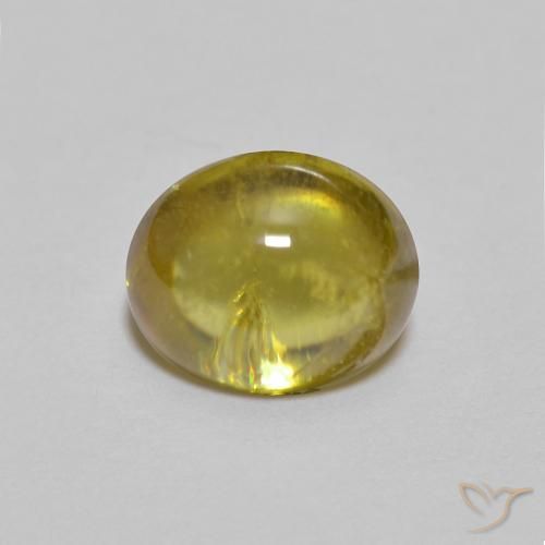 1.69ct Natural Amarillo medio esfena, Ovalada, Transparente