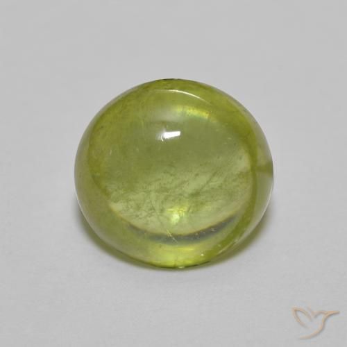 1.60ct Natural Verde Oliva esfena, Ovalada, Transparente