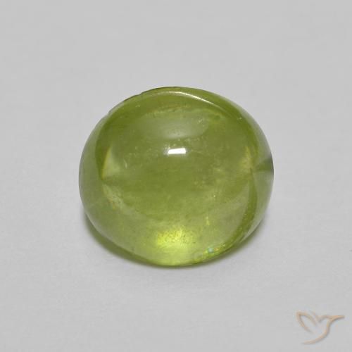1.53ct Natural Verde claro esfena, Ovalada, Transparente