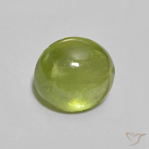 esfena Verde claro natural de 1.53 ct, Ovalada, Transparente