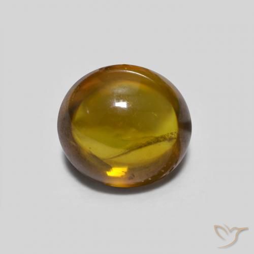 0.82ct Natural Marrón cálido esfena, Ovalada, Transparente