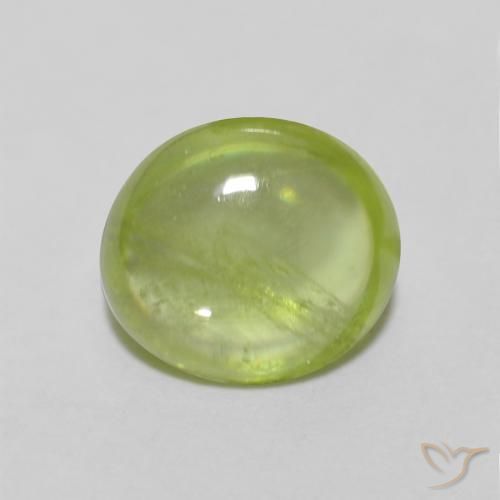1.16ct Natural Verde claro esfena, Ovalada, Transparente