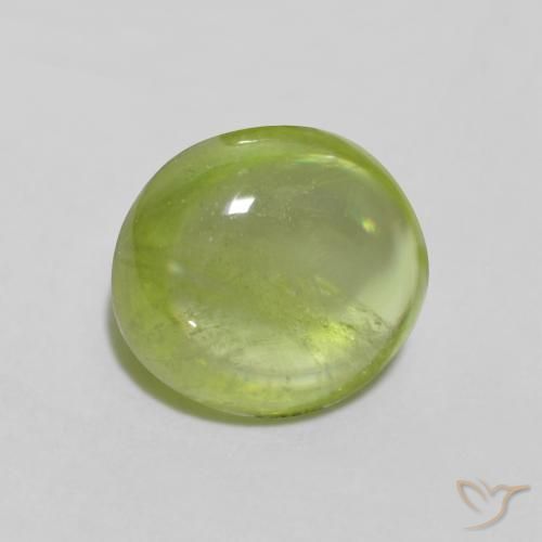 esfena Verde claro natural de 1.16 ct, Ovalada, Transparente