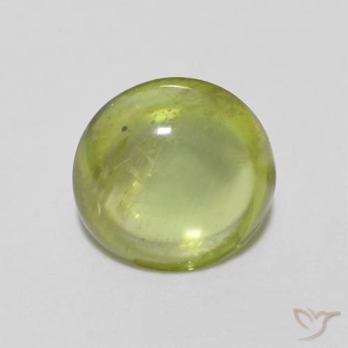 1.16ct Natural Verde Oliva esfena, Ovalada, Transparente