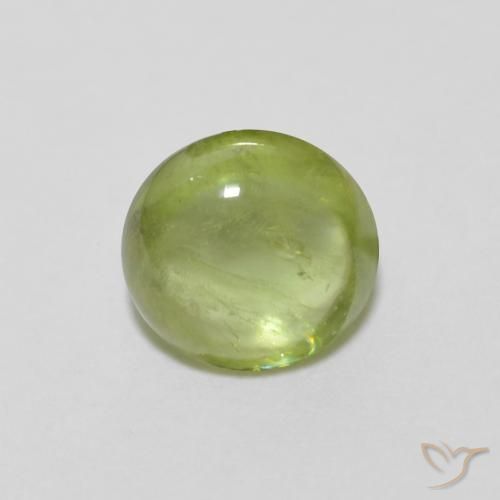 0.95ct Natural Verde medio esfena, Ovalada, Transparente